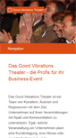 Mobile Screenshot of good-vibrations-theater.de